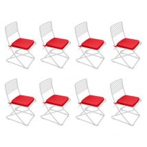 Gardenista - Coussins de Chaise d'extérieur Pour Chaise Resol Palma, 40x40x5 cm Coussins de Chaise Avec Attaches Sécurisées, Coussin de Siège