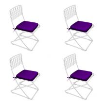 Gardenista - Coussins de Chaise d'extérieur Pour Chaise Resol Palma, 40x40x5 cm Coussins de Chaise Avec Attaches Sécurisées, Coussin de Siège