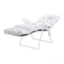 Gardenista - Coussin de chaise longue d'extérieur, coussin de chaise longue touffeté résistant à l'eau, coussins de chaise longue à vapeur 200x60x7
