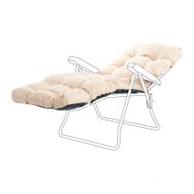Gardenista - Coussin de chaise longue d'extérieur, coussin de chaise longue touffeté résistant à l'eau, coussins de chaise longue à vapeur 200x60x7