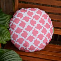 Gardenista - Coussins Décoratifs Pour Jardin, Coussins Ronds Résistants à l'eau, Oreillers Imprimés de 38 cm pour Meubles de Terrasse, Coussins