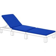 Gardenista - Coussins de Transat de Remplacement Pour Allibert Keter Daytona, Coussin de transat d'extérieur, 198x66x5cm Coussin de chaise longue
