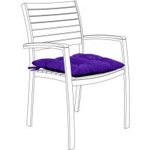 Gardenista - Coussins de chaise d'extérieur, 40x40x4 cm coussins de siège touffetés de jardin, coussins de siège résistants à l'eau avec attaches,