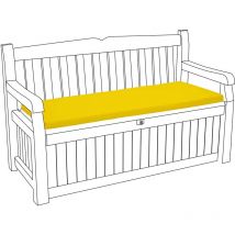 Coussins de banc d'extérieur, coussins de siège résistants à l'eau, coussin de banc de jardin 128x50x5 cm avec rembourrage, coussins de banc de