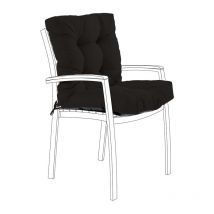 Coussins de chaise de jardin, coussin de siège avec coussins de dossier, coussins de chaise touffetés pliables, coussins de meubles d'extérieur avec