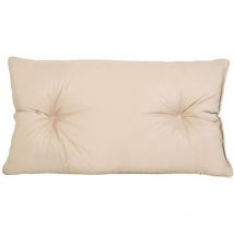 Coussins d'extérieur pour meubles en rotin, coussins touffetés résistants à l'eau avec rembourrage en mousse de miettes - Pierre (coussins de