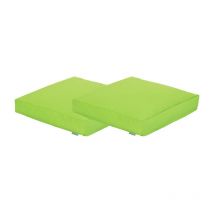 Coussins de sol pour jardin, coussin d'extérieur résistant à l'eau, coussin d'assise 60x60x10 cm pour meubles de patio avec remplissage en billes de