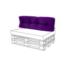 Gardenista - Coussins de Dossier Touffetés Pour Meubles de Jardin, 120x48x10cm Coussins de Dossier Résistants à l'eau pour Meubles en Palettes