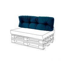 Gardenista - Coussins de Dossier Touffetés Pour Meubles de Jardin, 120x48x10cm Coussins de Dossier Résistants à l'eau pour Meubles en Palettes - m