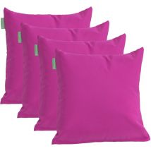 Cuscini Decorativi da Esterno, Cuscini Decorativi Impermeabili con rivestimento sfoderabile Facile da Pulire 45x45cm, Rosa 4 Pezzi - Gardenista