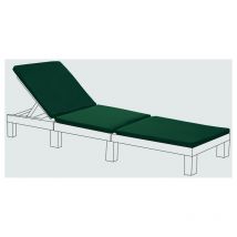 Gardenista - Cuscino per lettino prendisole, Cuscino per lettino prendisole resistente all'acqua per Allibert Keter Daytona con rivestimento