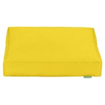 Cuscino per esterni, cuscini da pavimento resistenti all'acqua per giardino, 60x60x10 cm comodo cuscino per sedia da giardino - Giallo - Gardenista
