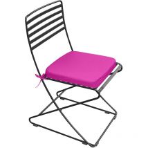 Cuscini per sedie da giardino con lacci, cuscini per sedie da giardino resistenti all'acqua con rivestimento rimovibile facile da pulire, Rosa