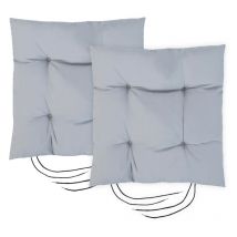 Gardenista - Cuscino di seduta per sedia da giardino, cuscini per sedia da giardino trapuntati resistenti all'acqua con rivestimento rimovibile con