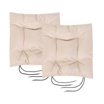 Cuscino di seduta per sedia da giardino, cuscini per sedia da giardino trapuntati resistenti all'acqua con rivestimento rimovibile con cerniera - 2