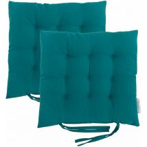 Cuscino per sedia in velluto per soggiorno, cuscino per sedia capitonné per interni con lacci di sicurezza, cuscino per sedia antiscivolo 40x40 cm