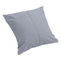 Cojines decorativos de exterior, Almohadas cuadradas suaves y cómoda para muebles de jardín, Cojín duradero para silla de patio 45x45, Gris