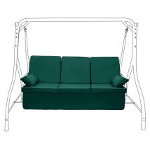 Gardenista - Coussin de balançoire d'extérieur pour jardin, coussins de siège avec coussin de dossier et oreillers latéraux, coussin de remplacement