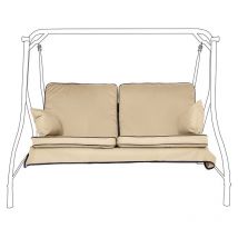Gardenista - Coussin de balançoire d'extérieur pour jardin, coussins de siège avec coussin de dossier et oreillers latéraux, coussin de remplacement