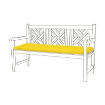 Gardenista - Outdoor Almohadilla de banco de 3 plazas para jardín resistente agua cómodo y ligero cojín de banco para muebles de patio 143x52x5,