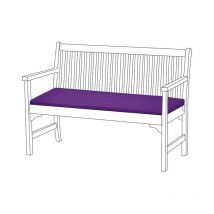 Cojín para banco de 2 plazas de exterior para muebles de patio, asiento de estera para bancos resistente agua, Almohadilla suave y cómodo para banco