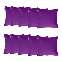 Gardenista - Cojín Relleno de Exterior para Sillas de Ratán Resistente al Agua de Jardín Almohada Suave y cómoda para Muebles de Patio, 10pk Morado