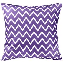 Gardenista Cojín de Dispersión al Aire Libre para Muebles de Jardín Juego de Almohadas Decorativas - 18 x 18 Cheurón - Morado