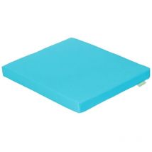 2-teiliges Stuhl-Sitzpolster für den Außenbereich mit Bändern, wasserabweisendes Sitzkissen für Rattanmöbel, langlebiges und bequemes Sitzpolster für