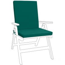 Almohadillas de respaldo alto con lazos de seguridad para interior y exterior Resistente al agua y duradero Cojín de respaldo alto para silla de
