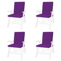 Gardenista Almohadillas de respaldo con lazos de seguridad para interior y exterior Resistente agua y duradero Cojín de respaldo para silla de