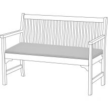 Gardenista - Sitzkissen für 2-Sitzer-Außenbank, 108x45x5 cm wasserabweisende Sitzbankauflage, langlebige und leichte Gartenbank-Sitzpolsterung für