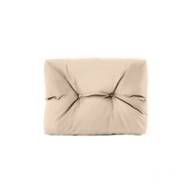 Getuftete Rückenkissen für den Garten, 60x48x7 cm wasserabweisende Kissen für Palettenmöbel im Freien, Rückenkissen aus Polyester mit Füllung - Stein