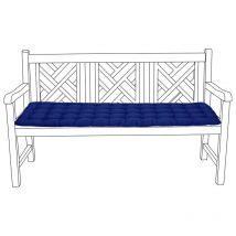 Gardenista - Getuftete Sitzpolster für Outdoor Banken für Rattanmöbel, wasserabweisende 3-Sitzer-Sitzkissen für Gartenterrasse, bequeme weich