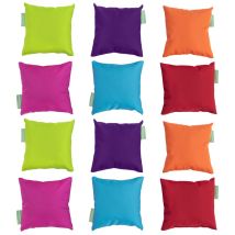 Gardenista - Kleine Outdoor-Kissen, gemischte bunte Mini-Kissen für das Wohnzimmer, 18x18 cm kleine wasserabweisende Spielkissen für den Garten,