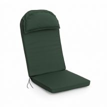 Gardenista - Outdoor High Back Chair Pads with Headrest, Water Resistant Polyester Garden Cushions with Secure Ties, Lightweight & Comfortable Foam
