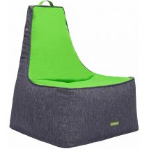 Pouf d'extérieur, pouf de jardin pour adultes, pouf de jardin protégé contre les uv, pouf à dossier haut résistant à l'eau avec remplissage de perles