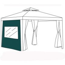 Rideau de fenêtre pour tonnelle d'extérieur, rideaux de rechange résistants à l'eau pour auvent, 2.6 x 1.9 m rideaux d'intimité pour jardin terrasse