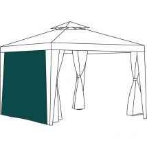 Rideau de remplacement pour tonnelle, rideaux d'extérieur résistants à l'eau pour auvent extérieur, 2.6x1.9 m rideaux d'intimité de jardin, rideaux