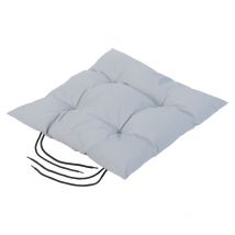 Gardenista - Almohadilla de asiento Copetuda para exteriores con lazos seguros, cojín de jardín cuadrado con relleno de fibra hueca, Almohadilla de
