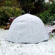 Gardenskill - Garden Fleece Plant Frost Protection Cover 1.2 x 0.75m - 50GSM Horticultural Winter Jacket Cloche Dome for Pot Planter Raised Bed