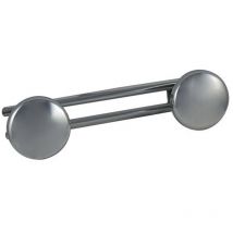 Garderobe Mit 2 Chromfarbenen Köpfen