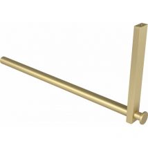 Kleiderstange l Form Uvea - Kleiderstange für Hutablage - Garderobenstange l Form 320x150mm, Messing matt lackiert - Simausrom