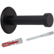 So-tech - Sotech Garderobenhaken Talea (ø 10 / 15 Mm) Edelstahl Massiv Inkl. Befestigungsmaterial, Schwarz Eloxiert (länge 50 Mm, Gesamtlänge 53 Mm), 
