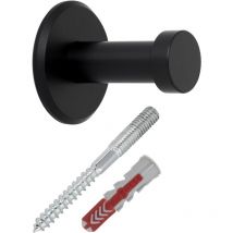So-tech - 6er Pack - Garderobenhaken talea ø 10 / 15 mm Länge 30 mm Edelstahl schwarz