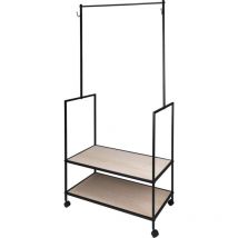 Kleiderständer mit 2 Haken Metall H&S Collection