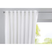 Gardinenbox Cationic Jena 2019037 - Tenda Con Passanti Nascosti, 250 X 140 Cm, Effetto Lino, Colore: Bianco Opaco
