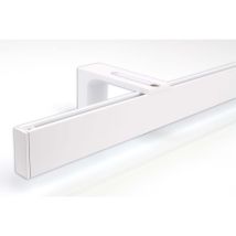 Gardinenschiene Innenlauf Auf Maß 1-läufig Weiß - Serie Loft 340cm