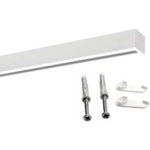 Gardinenschiene Innenlauf Auf Maß 1-läufig Weiß - Serie Square 250cm