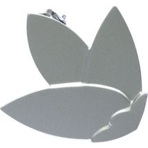 Gardinia Dekoklammer Flower silber-matt, Ø 8 cm Dekoartikel