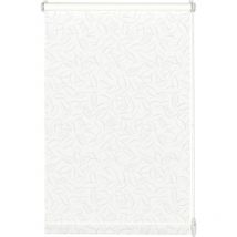 EasyFix Rollo mit Blättern weiß 75 x 150 cm - Gardinia